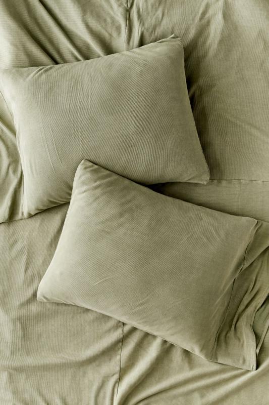 Faded Ribbed Jersey Pillowcase Set Urban Outfitters Australia