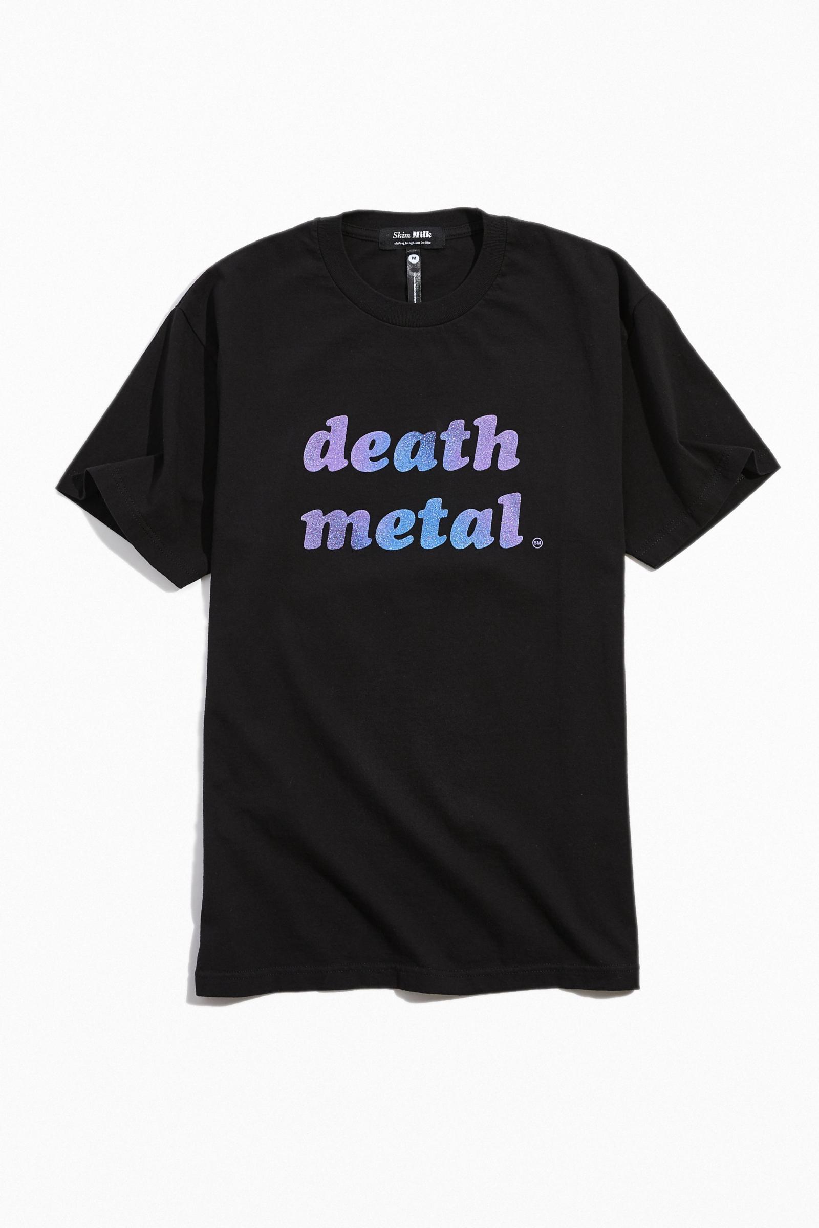 skim milk death metal tee