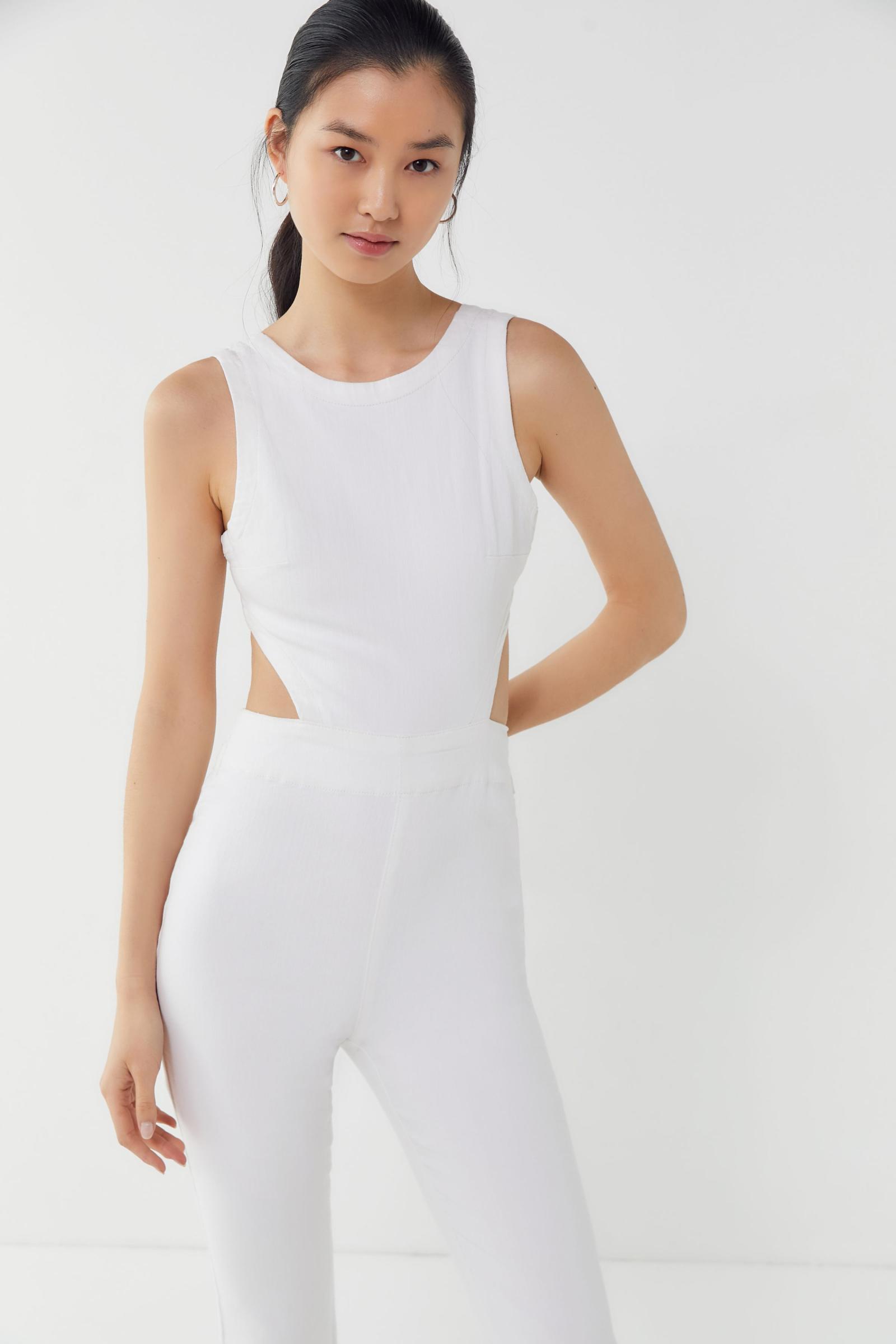 white jumpsuit urban outfitters