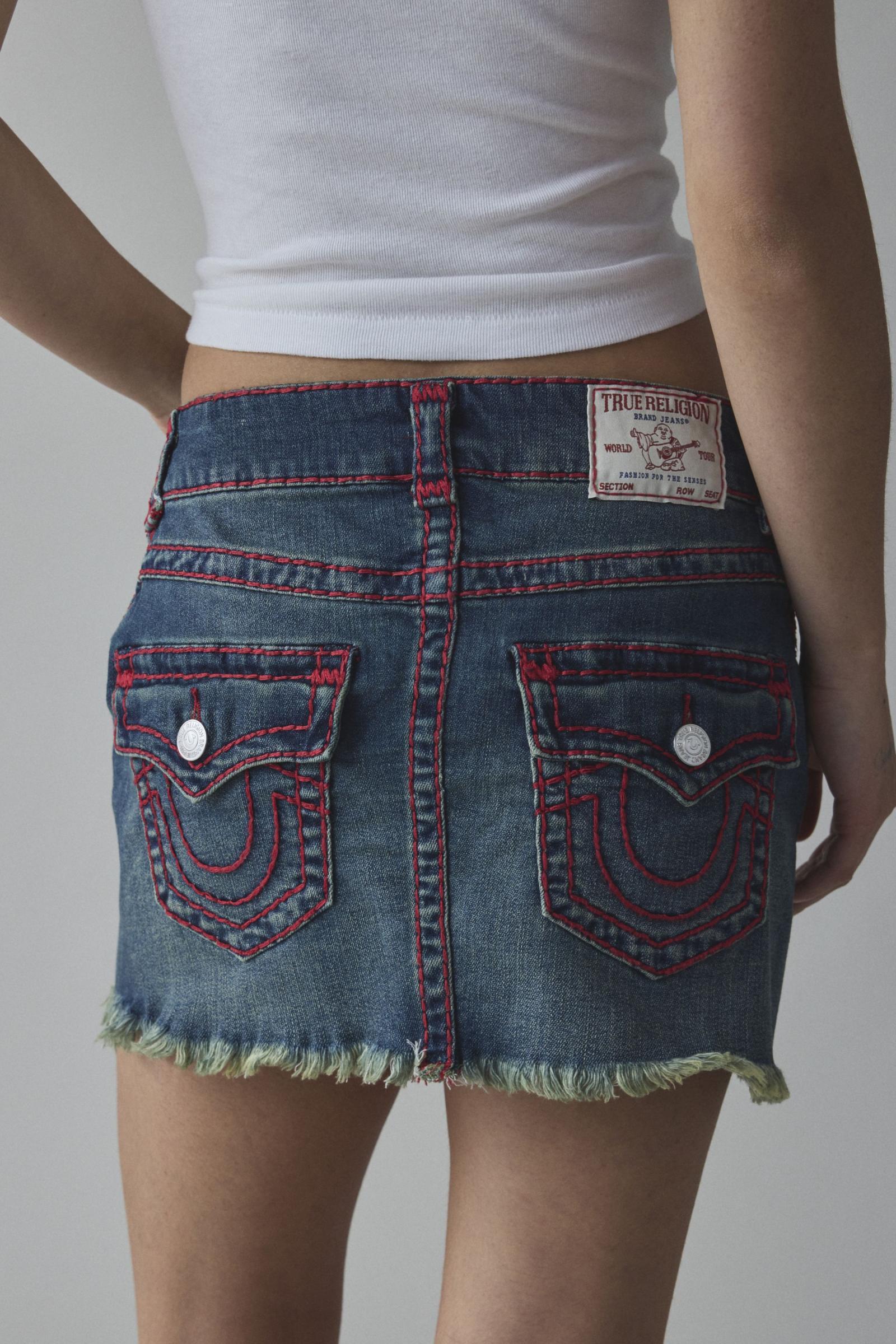 USA製 True Religion Jeans mini Skirt True Religion Denim Mini Skirt – ShopCarolannie