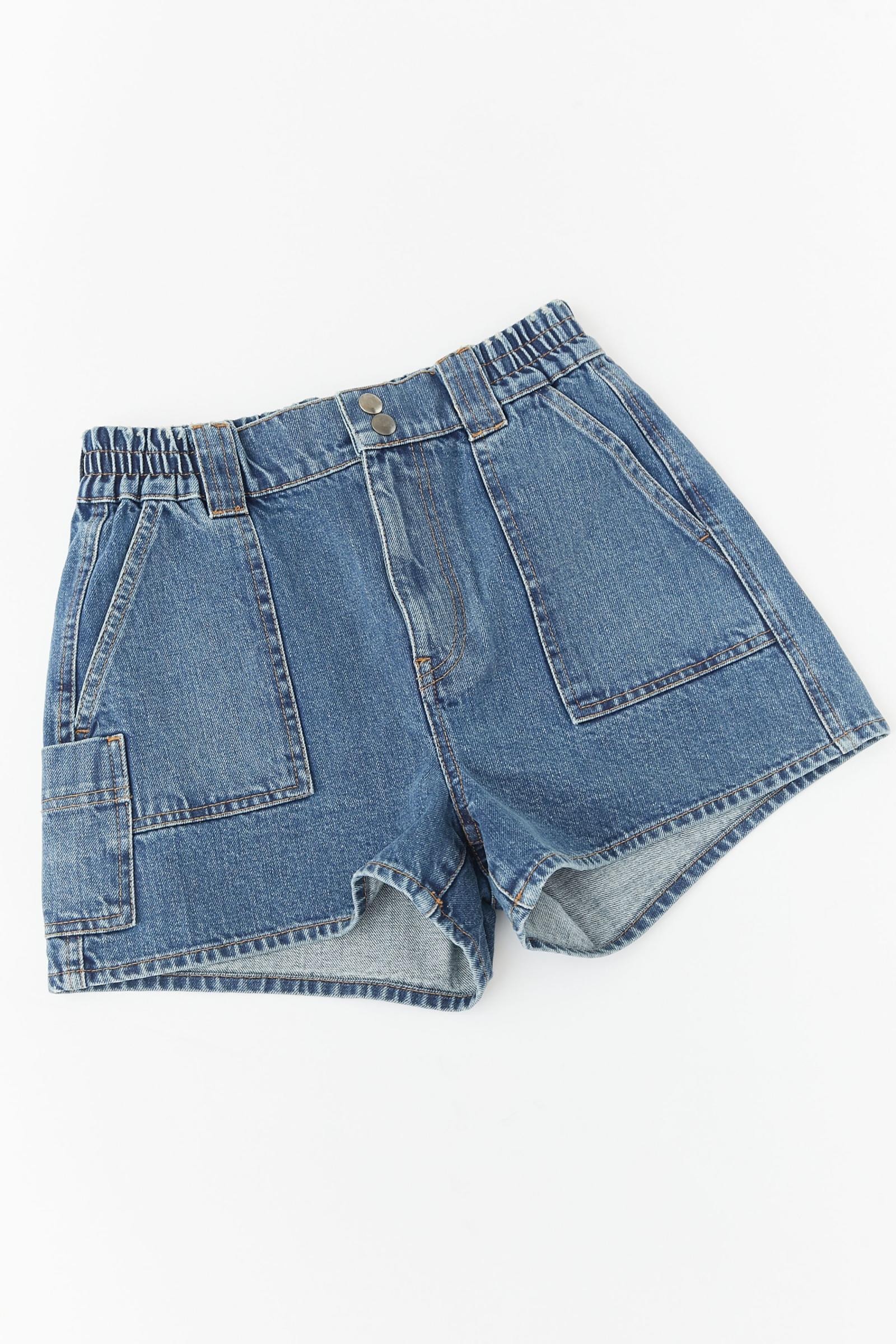 BDG Denim Skate Short Tinted Denim Urban Outfitters Australia