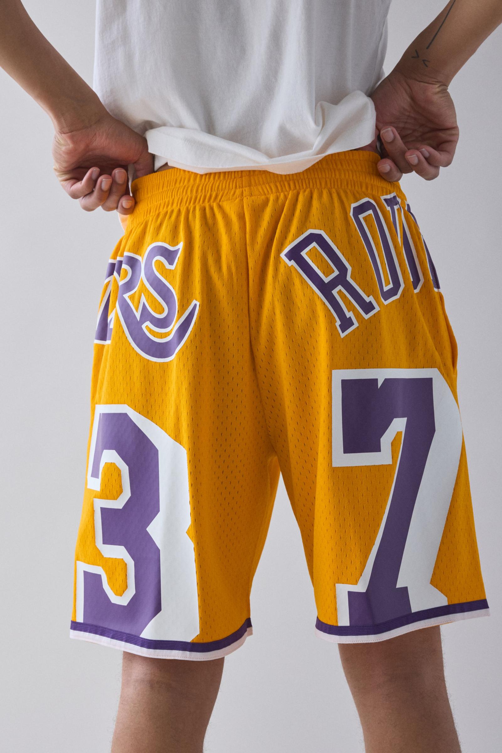 NBA ロサンゼルス　レイカーズ　パンツ　サイズXL ミッチェルアンドネス製 NBA ロサンゼルス レイカーズ パンツ サイズXL ミッチェルアンド