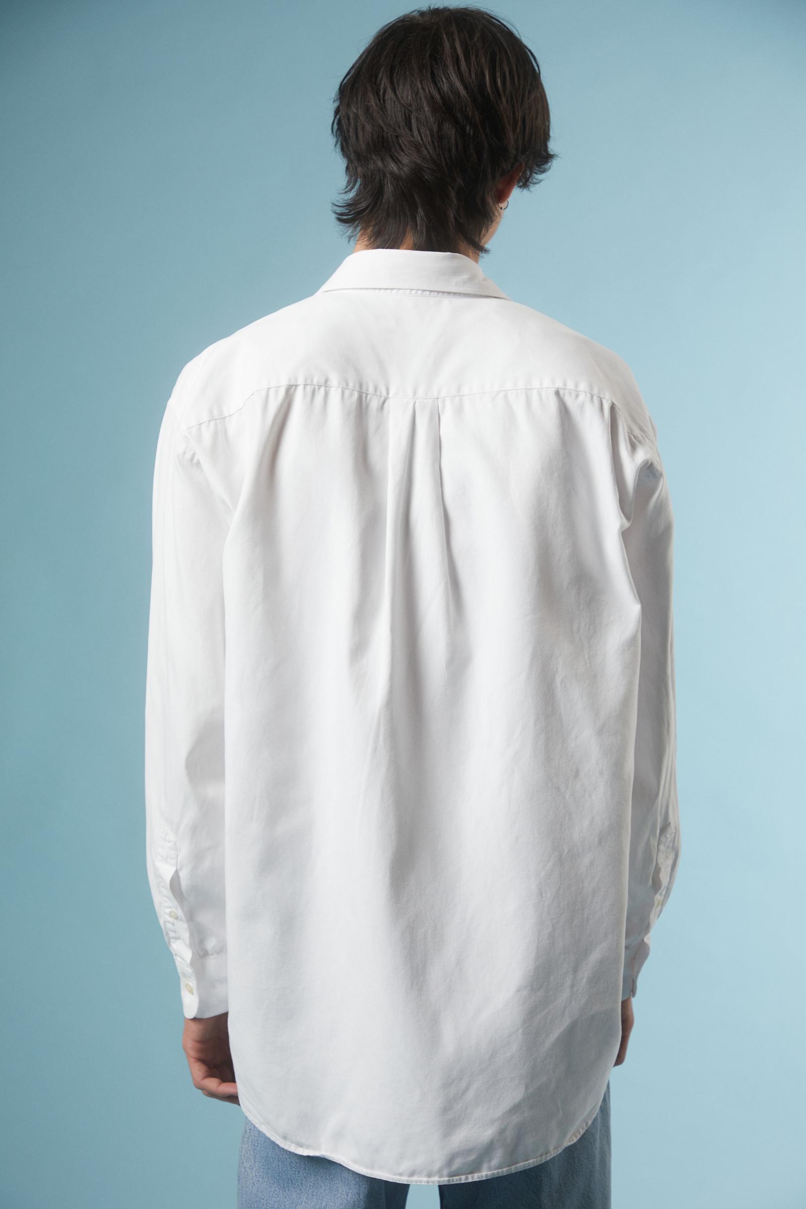 big white dress shirt