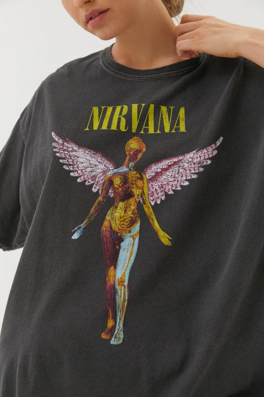Nirvana t shirt urban outfitters Clearance