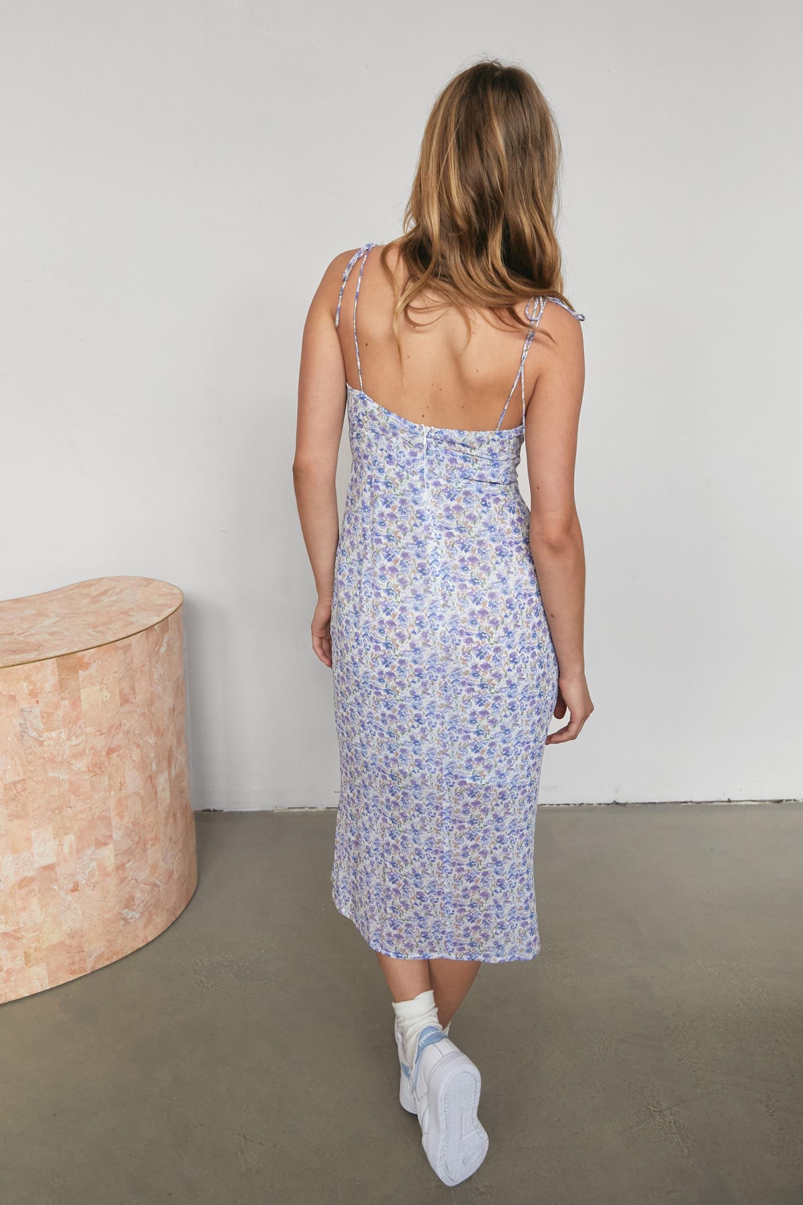 Kiss The Sky Muse Floral Midi Dress Urban Outfitters Australia