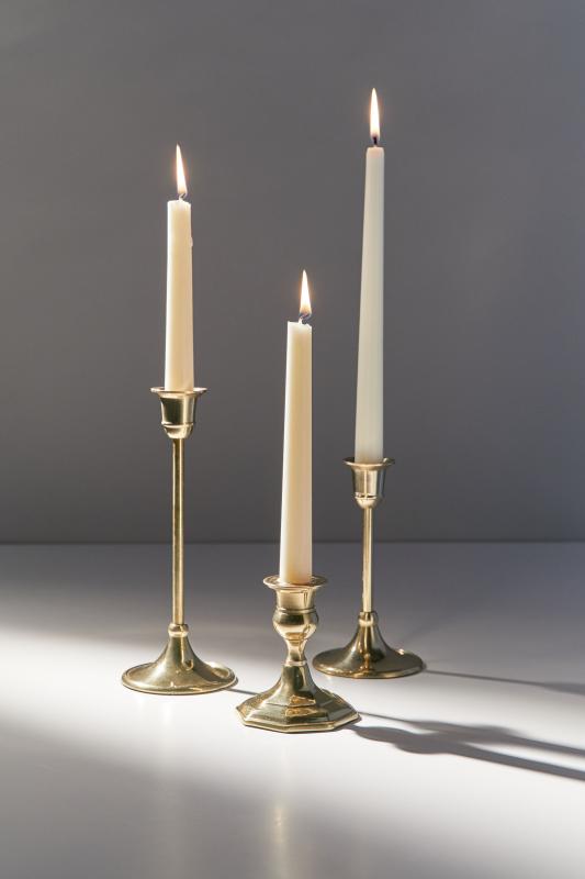 Elizabeth Antiqued Taper Candle Holder undefined