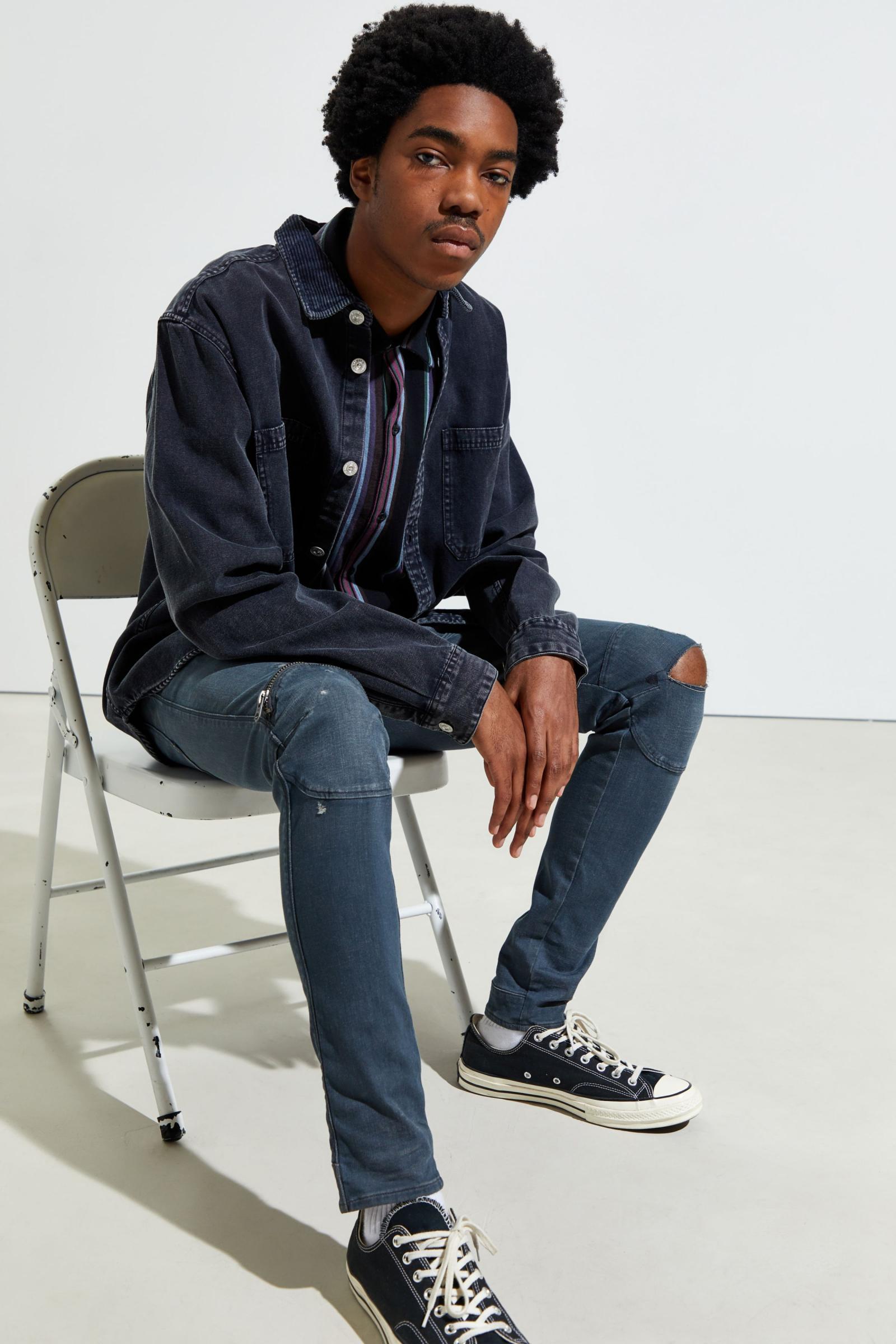 g-star 5620 3d zip knee skinny jean