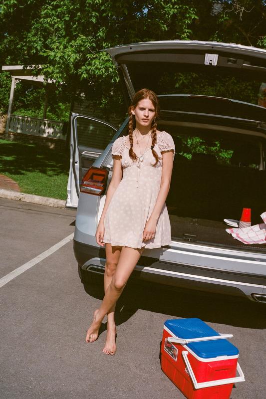 urban outfitters audrey mesh mini dress