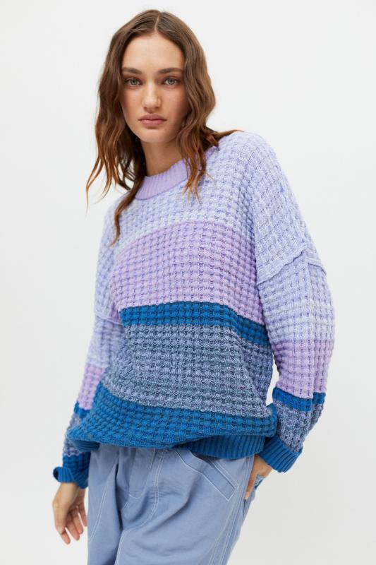 oversized waffle knit sweater