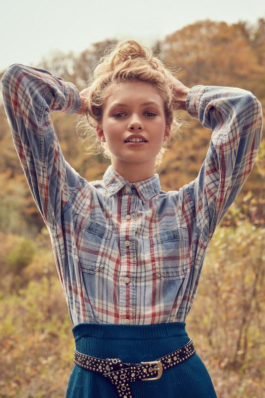 Acid wash flannel shirt Clearance