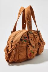 BDG Embroidered Denim Duffle Shoulder Bag | Urban Outfitters