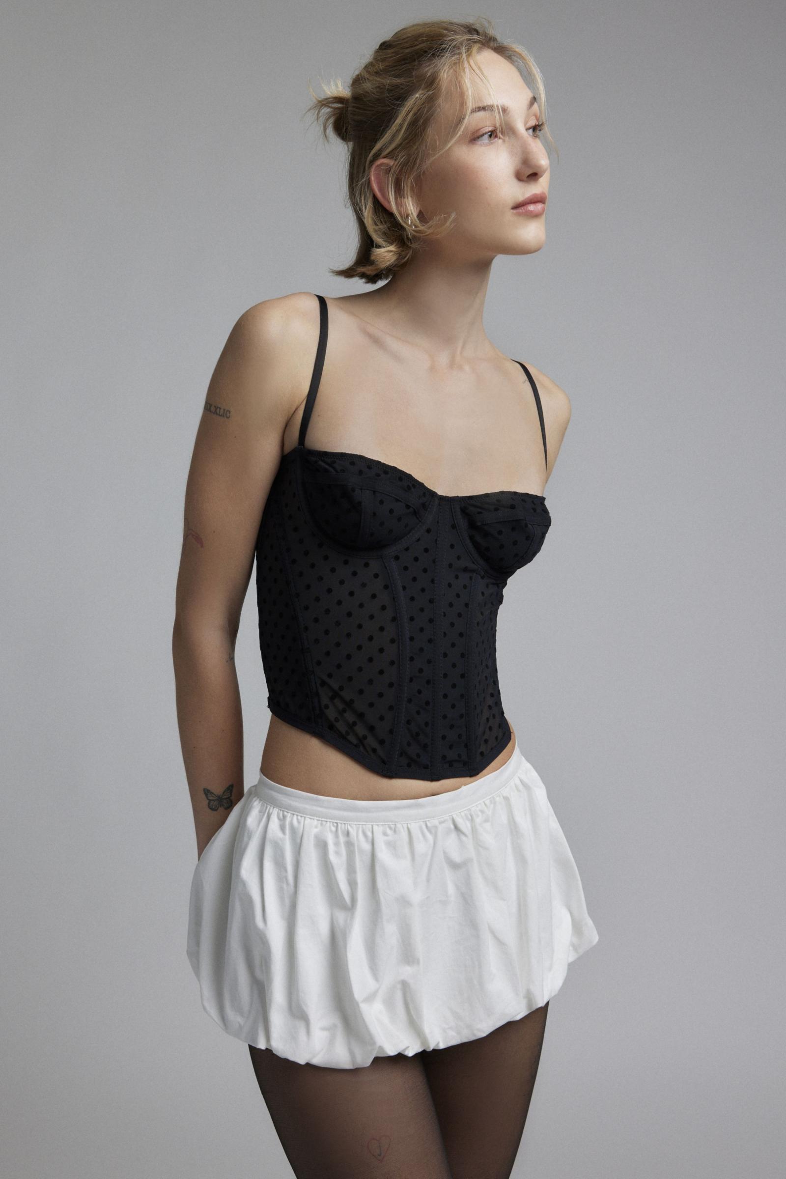 トップス todayful Stripe Gather Bustier todayful Stripe Gather Bustier ホワイト