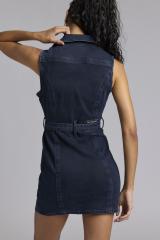 True Religion Moto denim mini dress | Urban Outfitters