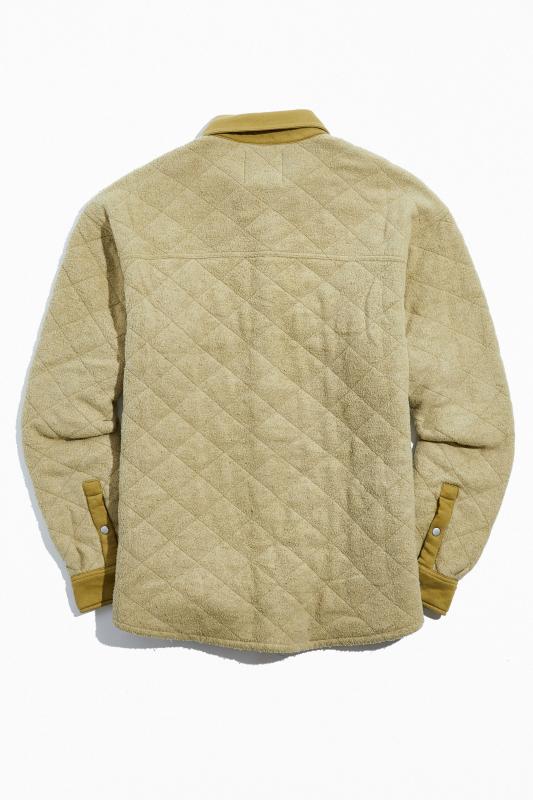 UO Quilted Snap Button Shirt Jacket Urban Outfitters Singapore