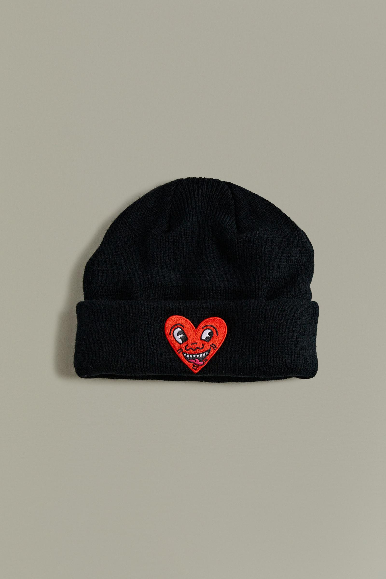 Keith haring heart beanie Clearance