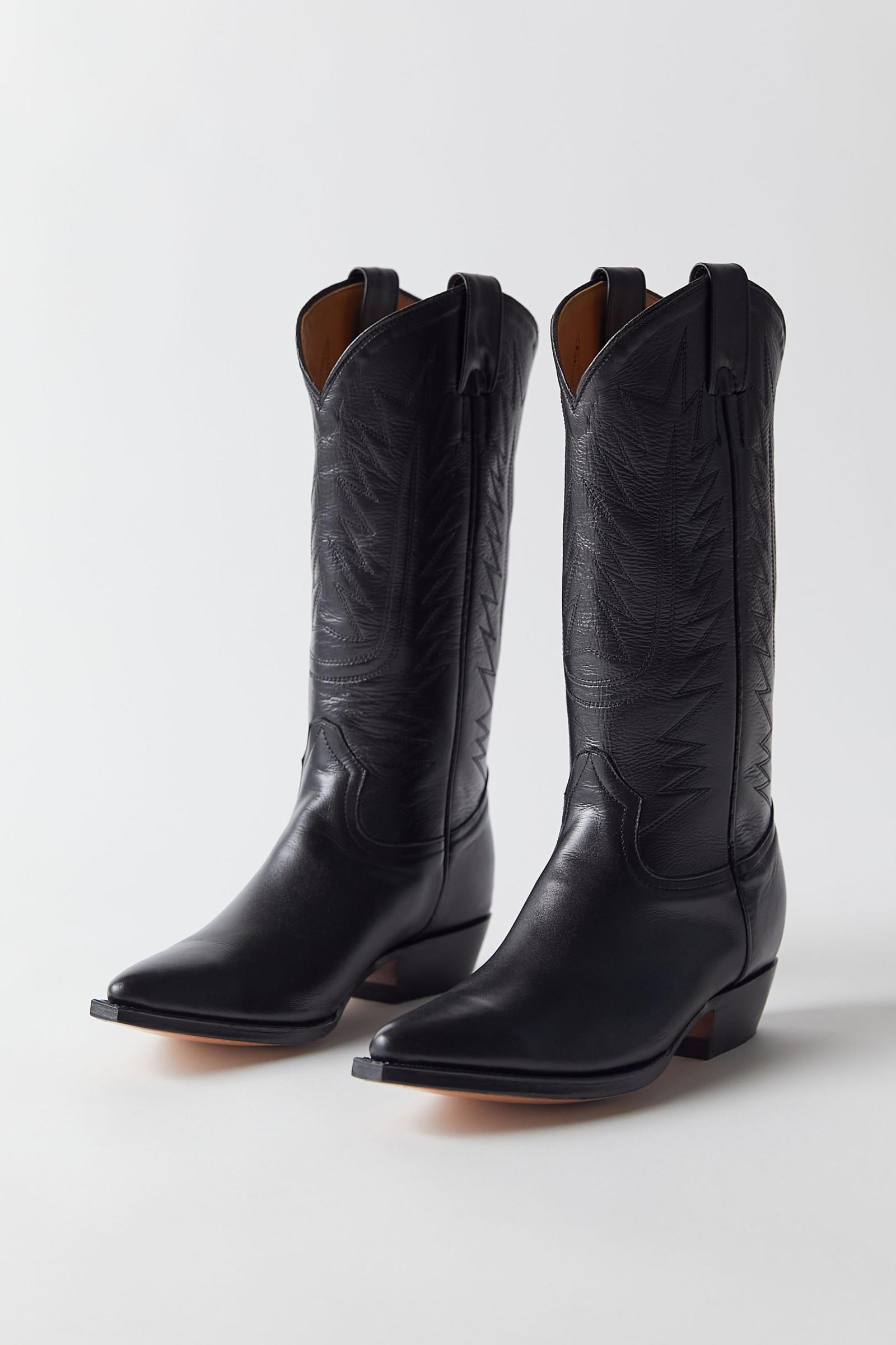 CHAMULA 黒 レザー ウエスタンブーツ チャムラ ウエスタンブーツ CHAMULA サイドゴアブーツ 26.5cm 黒