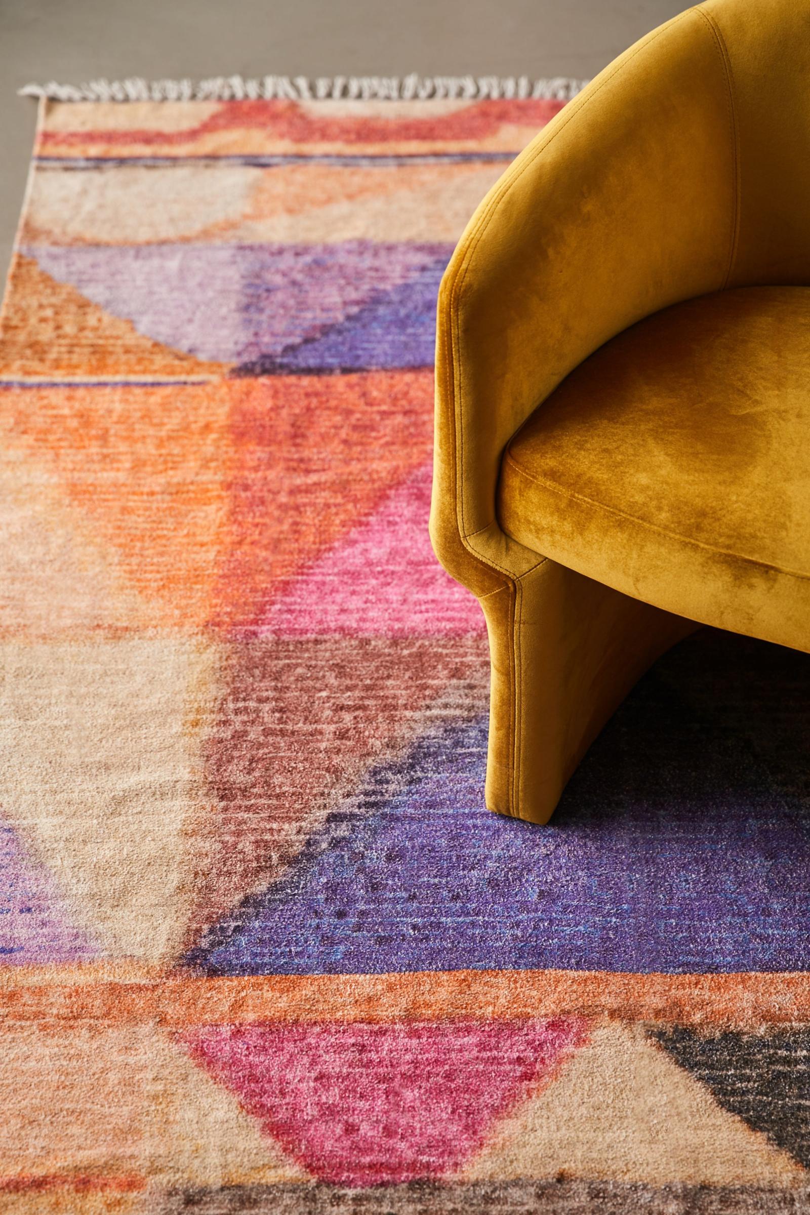 Kahun Printed Chenille Rug Urban Outfitters Australia