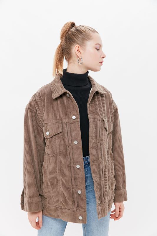 bdg sherpa corduroy trucker jacket