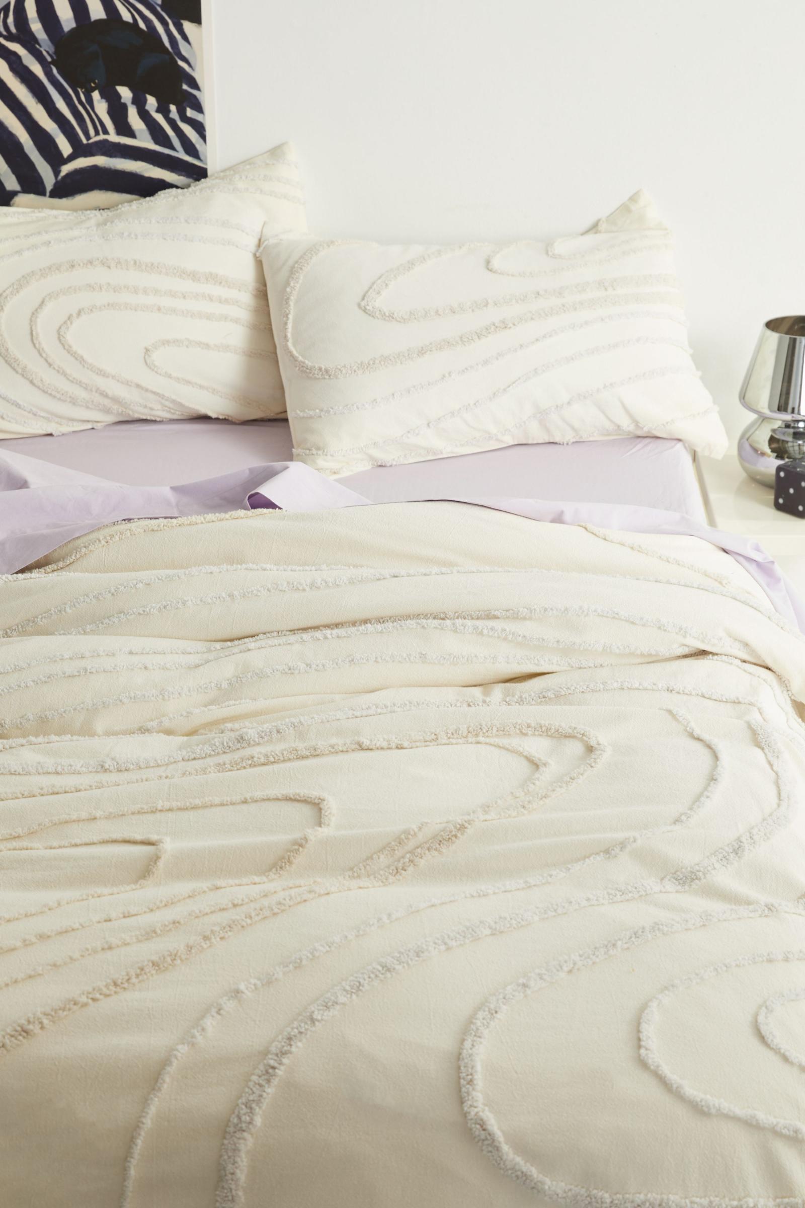 Urban Outfitters Swirl Tufted Duvet Set