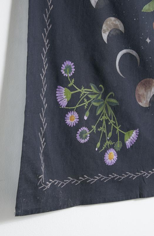 Botanical Moon Phase Tapestry Urban Outfitters Australia