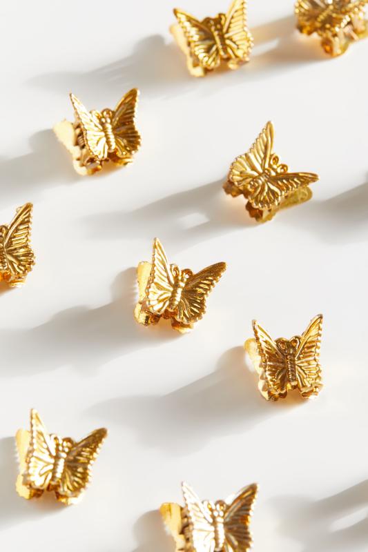 Vintage Gold Butterfly Hair Clip Set 어반 아웃피터스 코리아