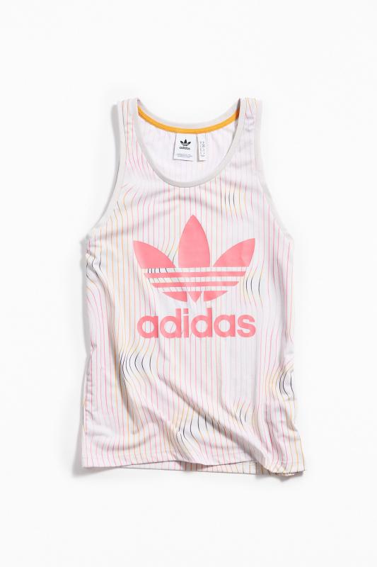 Adidas warped stripes tank top Clearance